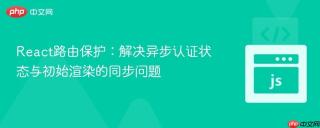 React路由保护：解决异步认证状态与初始渲染的同步问题