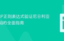 使用PHP正则表达式验证尼日利亚电话号码的全面指南