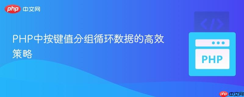 PHP中按键值分组循环数据的高效策略