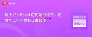 解决 Go Revel 应用端口冲突：配置与运行时参数设置指南
