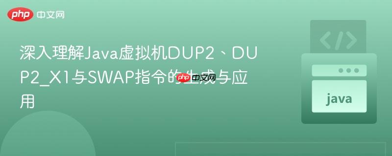 深入理解Java虚拟机DUP2、DUP2_X1与SWAP指令的生成与应用
