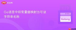 Go语言中将常量值映射为可读字符串名称