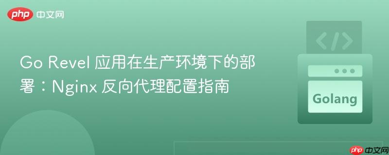 Go Revel 应用在生产环境下的部署：Nginx 反向代理配置指南

