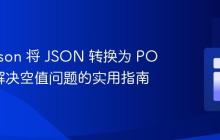 使用 Gson 将 JSON 转换为 POJO 时解决空值问题的实用指南
