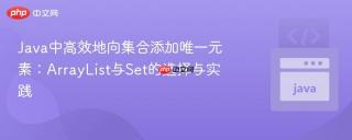 Java中高效地向集合添加唯一元素：ArrayList与Set的选择与实践