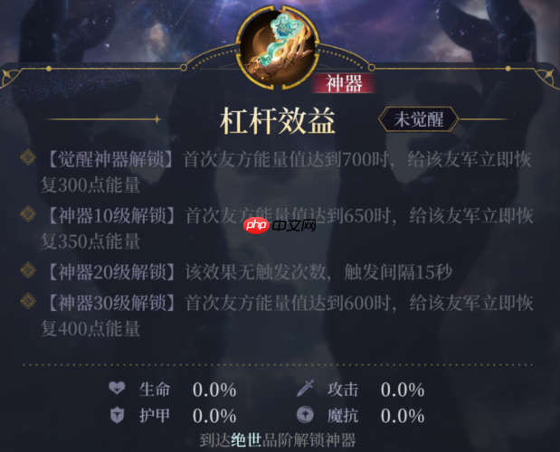 《不朽箴言》全神明神器养成解析