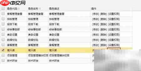业务系统角色管理策略