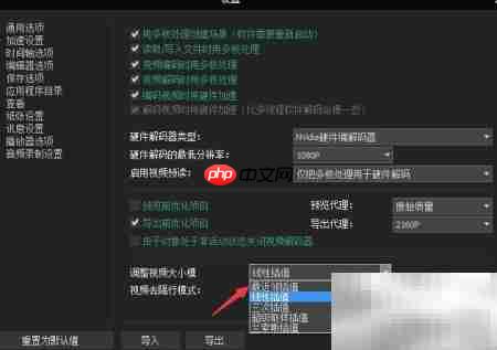 VSDC如何设置最近邻插值