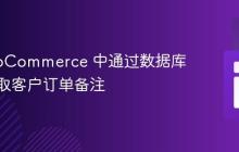 在 WooCommerce 中通过数据库查询获取客户订单备注