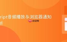 JavaScript音频播放与浏览器通知控制解析