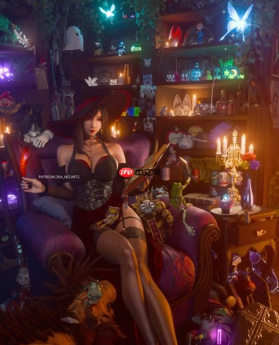 《最终幻想7》蒂法&爱丽丝万圣节3D美图分享