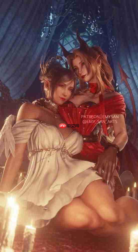 《最终幻想7》蒂法&爱丽丝万圣节3D美图分享