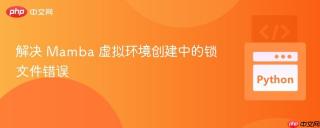 解决 Mamba 虚拟环境创建中的锁文件错误