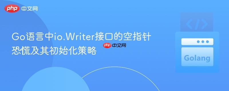 Go语言中io.Writer接口的空指针恐慌及其初始化策略