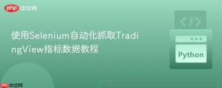 使用Selenium自动化抓取TradingView指标数据教程