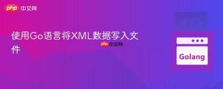 使用Go语言将XML数据写入文件
