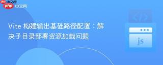 Vite 构建输出基础路径配置：解决子目录部署资源加载问题