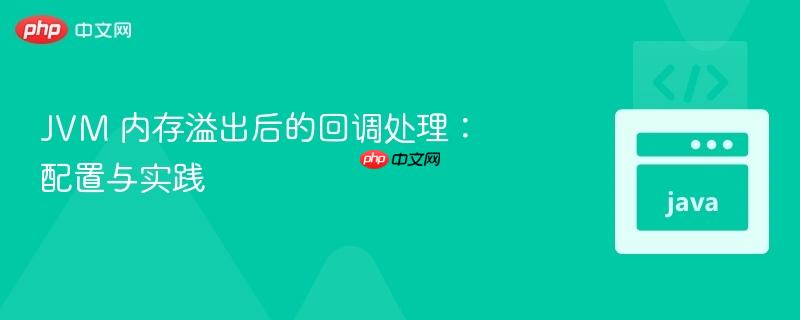 jvm 内存溢出后的回调处理：配置与实践