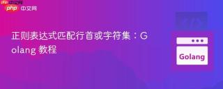 正则表达式匹配行首或字符集:golang 教程
