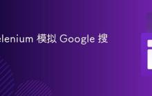 使用 Selenium 模拟 Google 搜索