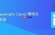 使用 Playwright (Java) 等待元素状态改变