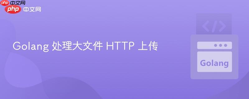 golang 处理大文件 http 上传