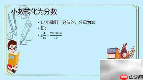 2.4如何化为分数？