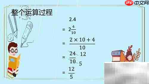 2.4如何化为分数？