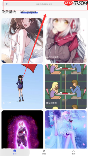 《彩虹主题壁纸》搜索壁纸方法