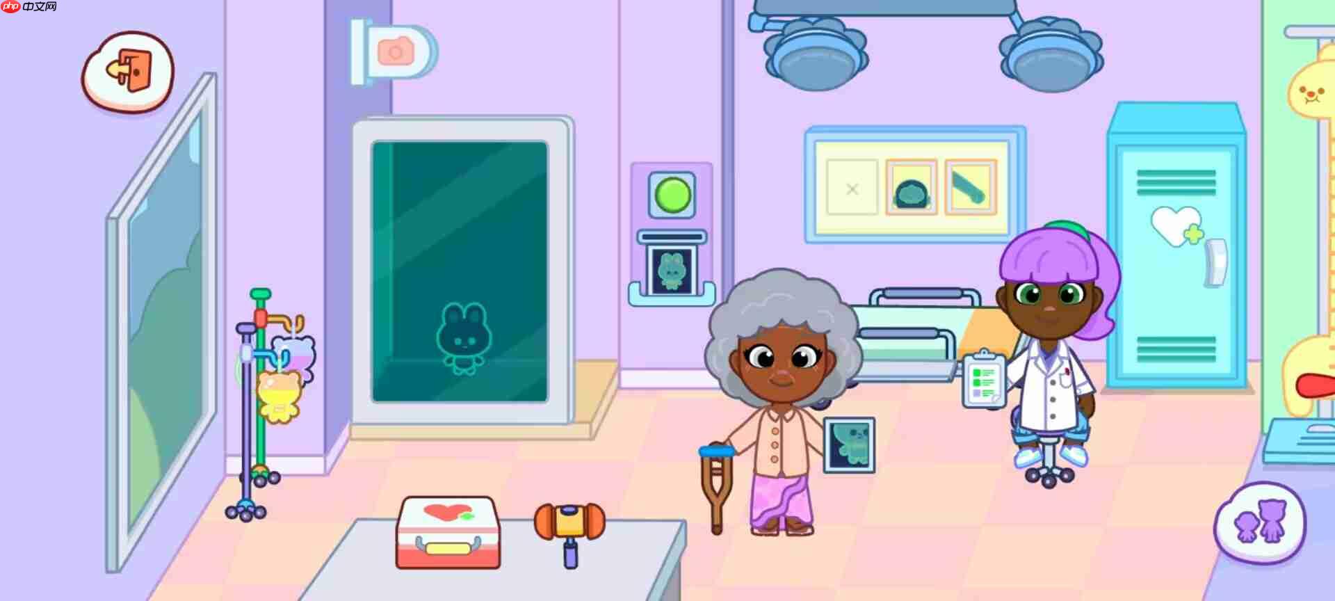《汤姆猫小镇》医院场景日常玩法