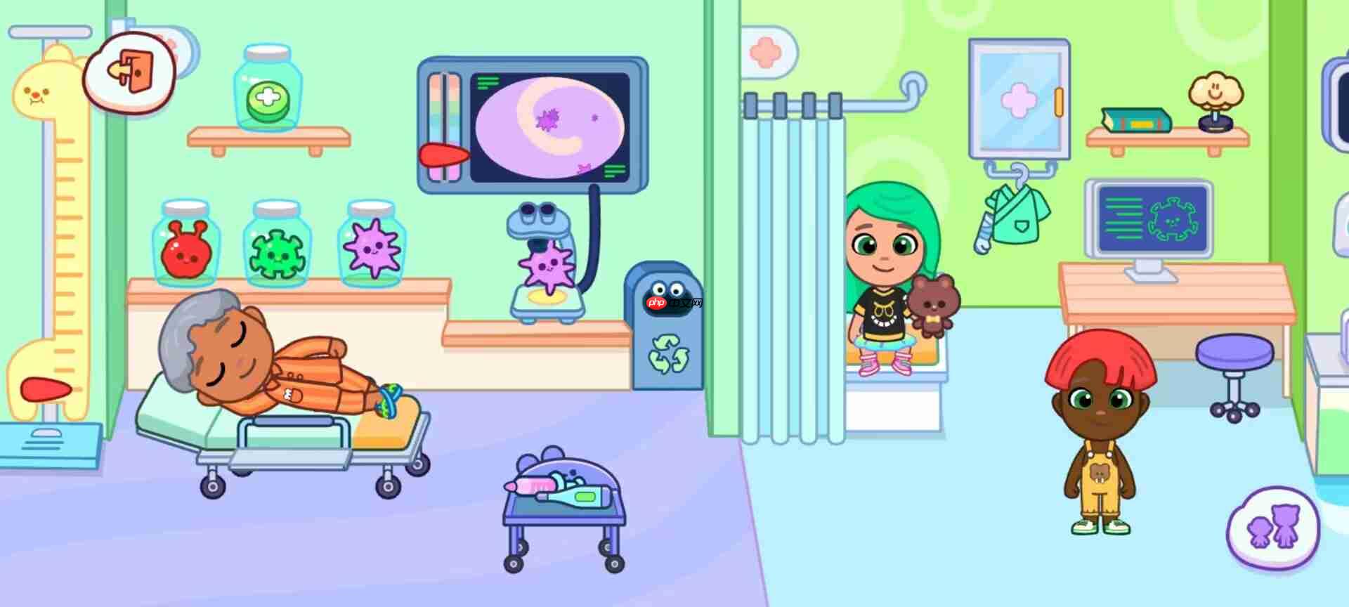 《汤姆猫小镇》医院场景日常玩法