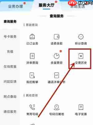 《中国移动》话费充值记录查看方法