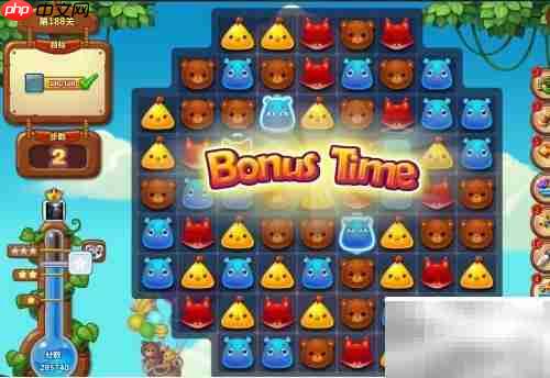 开心消消乐188关通关技巧