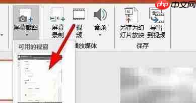 PPT截图屏幕技巧