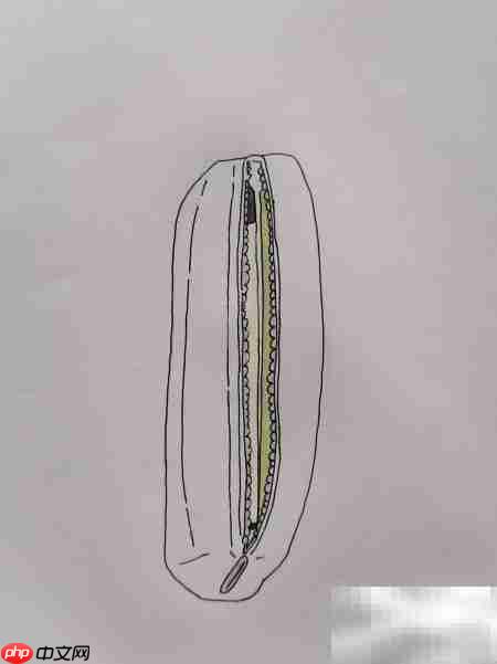 水彩画文具笔袋教程