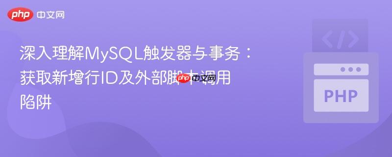 深入理解MySQL触发器与事务:获取新增行ID及外部脚本调用陷阱