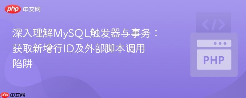 深入理解MySQL触发器与事务：获取新增行ID及外部脚本调用陷阱