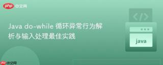 Java do-while 循环异常行为解析与输入处理最佳实践
