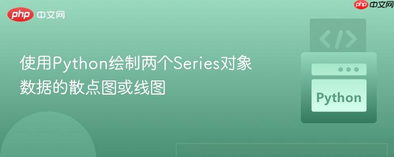 使用Python绘制两个Series对象数据的散点图或线图