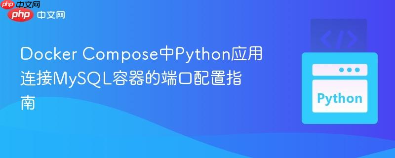 Docker Compose中Python应用连接MySQL容器的端口配置指南
