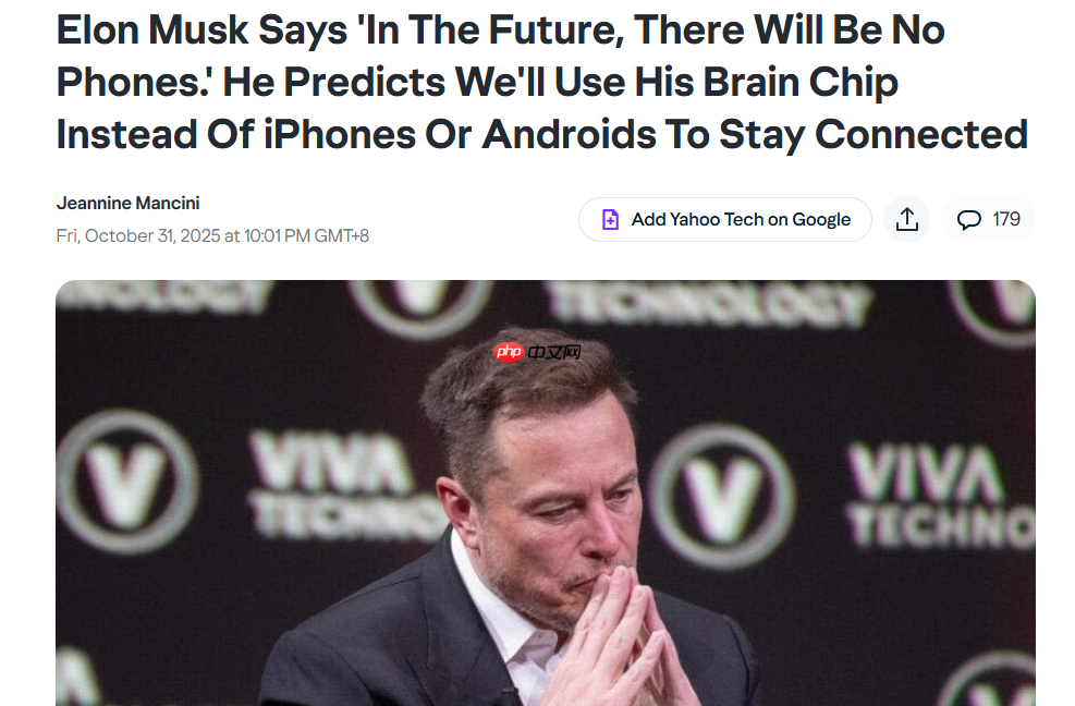 马斯克:ai 将取代手机与应用程序