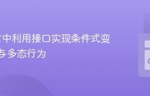 Go语言中利用接口实现条件式变量声明与多态行为