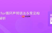 Go语言for循环声明语法与常见构建错误解析