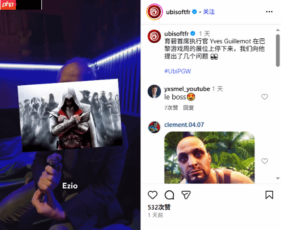 育碧ceo最喜欢的《刺客信条》角色是艾吉奥