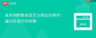 高效判断数组是否为彼此的排列：递归与迭代的权衡