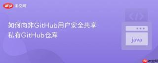 如何向非GitHub用户安全共享私有GitHub仓库
