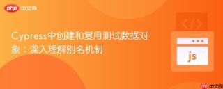 Cypress中创建和复用测试数据对象：深入理解别名机制