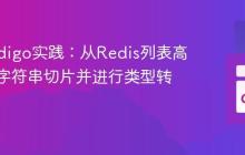 Go Redigo实践：从Redis列表高效获取字符串切片并进行类型转换