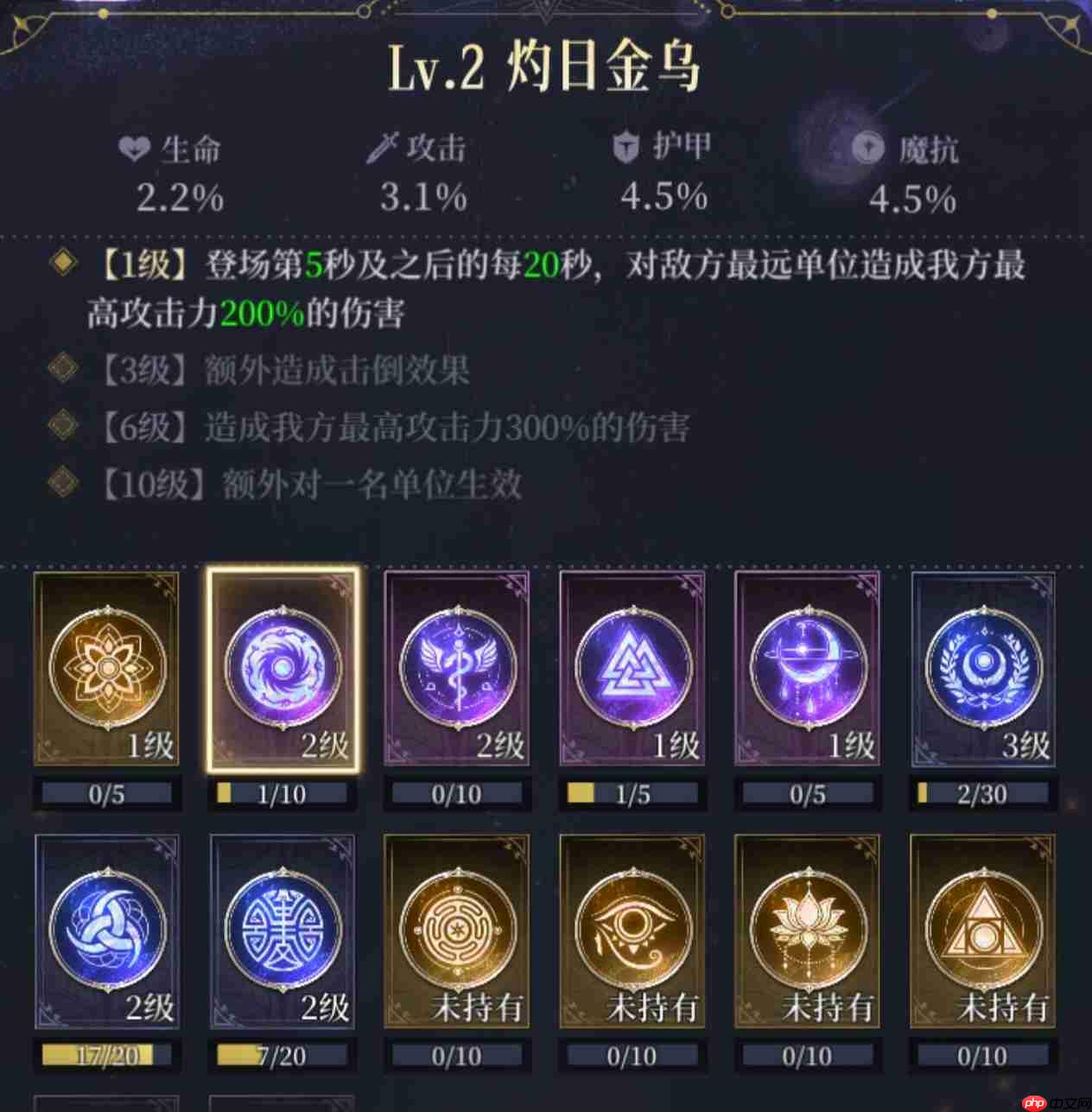 《不朽箴言》命轮系统图腾详解