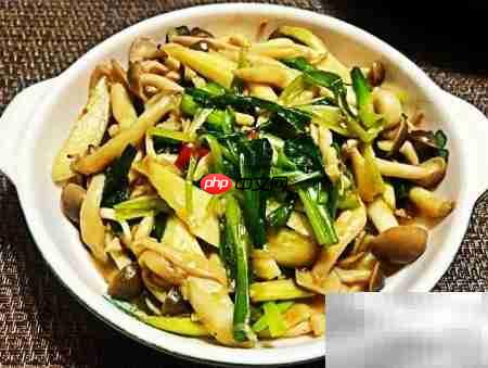 沙茶鸿禧菇做法详解